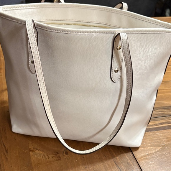 Custom Coach Cream Tote with Dalmatian Print dog - Picture 6 of 12